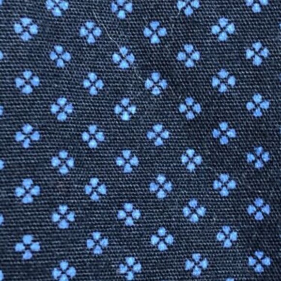Beverly Hills Polo Club Blue Short Sleeve Button Up Shirt Small Casual Geometric - Picture 1 of 7